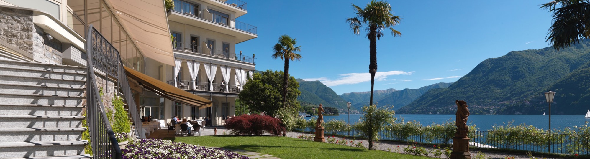 Vue de l'hotel Villa Flori 4* à Como